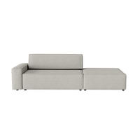 SCHLAFSOFA Lummo Si mit Schlaffunktion, Grau - Grau, Textil (263/70/100cm) - Fedve