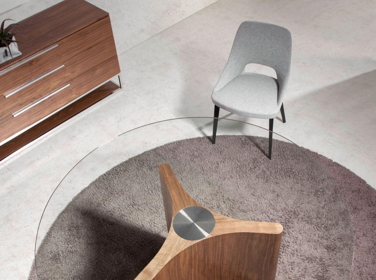 STUHL aus grauem Stoff - Schwarz/Grau, Textil/Metall (50/81/50cm) - ANGEL CERDA