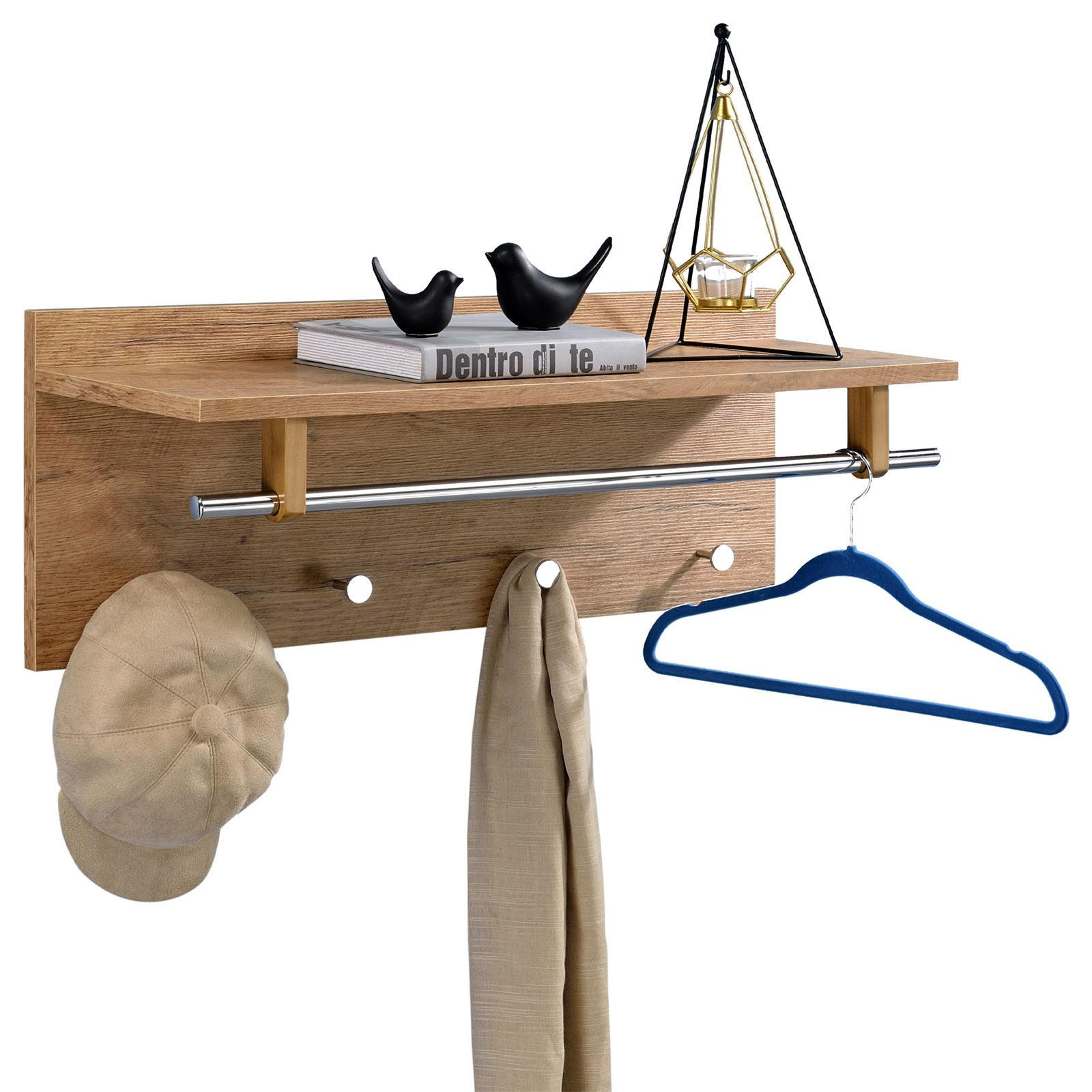 WANDGARDEROBE ULF - Wildeiche, Holzwerkstoff (75/30/26cm) - IDIMEX