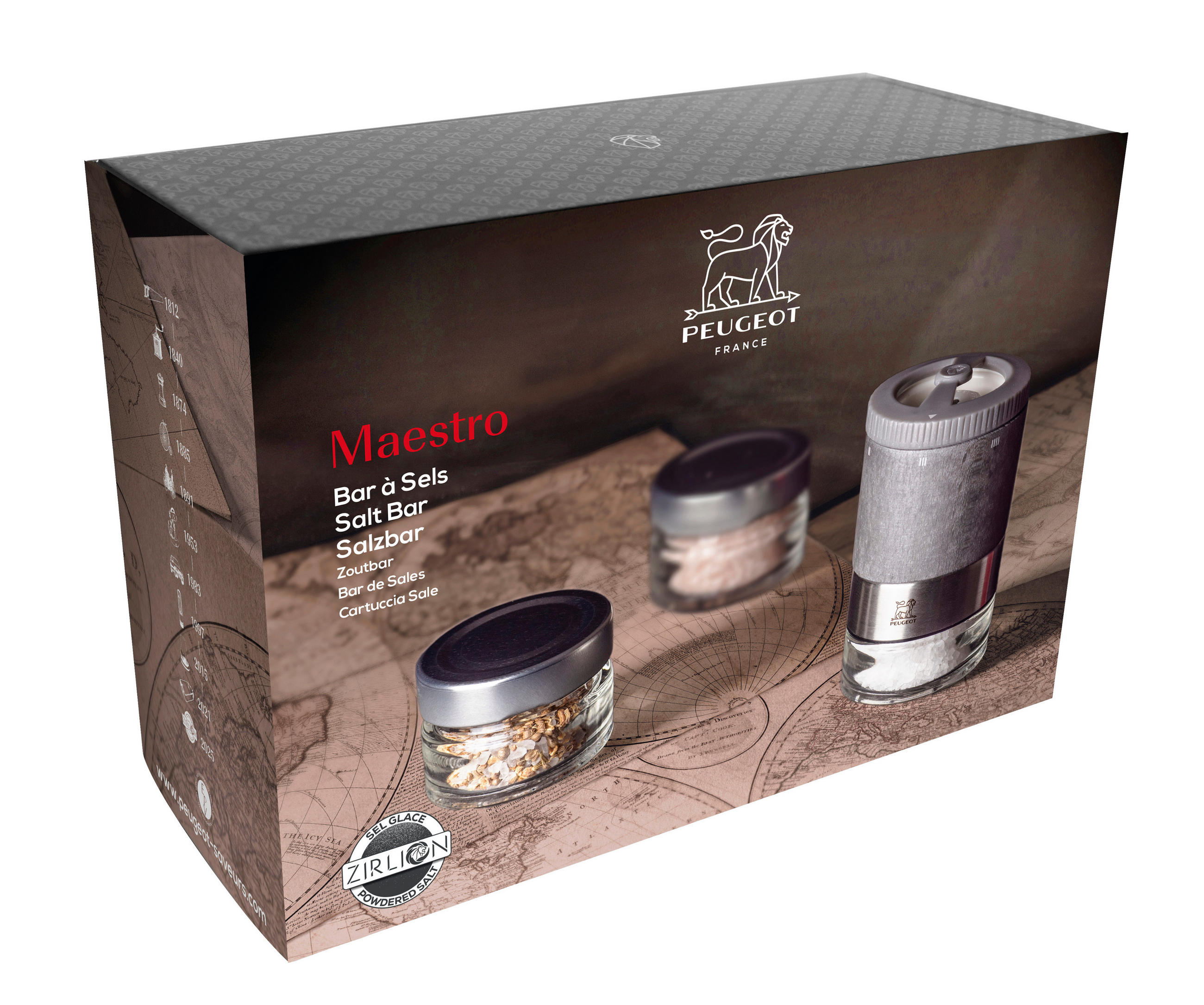 Peugeot Salzmühle Grau 6x11x6 cm