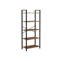 BÜCHERREGAL AUFBEWAHRUNGSREGAL - Braun, Holzwerkstoff (30/153/66cm) - Hansiro