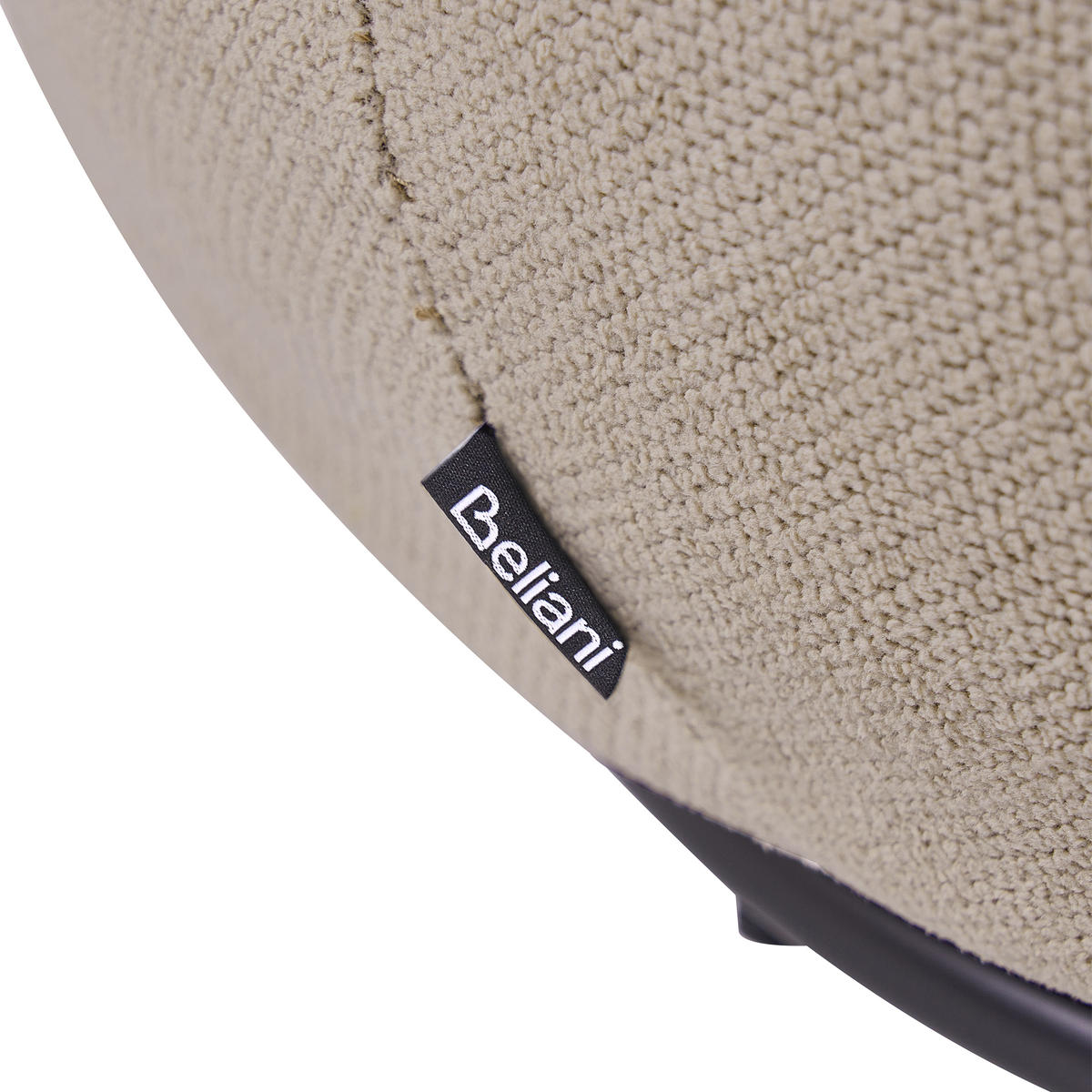 DREHSESSEL Taupe Vammala - Taupe, Textil/Metall (73/69/82cm) - Beliani
