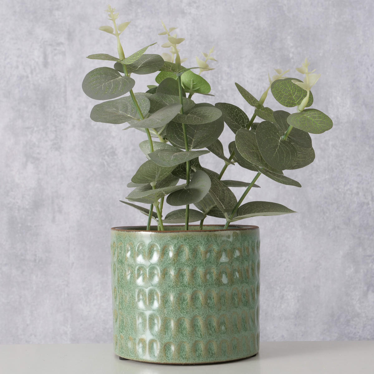 ÜBERTOPF Keramik Cinthya Ø 11 cm - Grün, Keramik (11.2/9.3/11.2cm) - Boltze Home