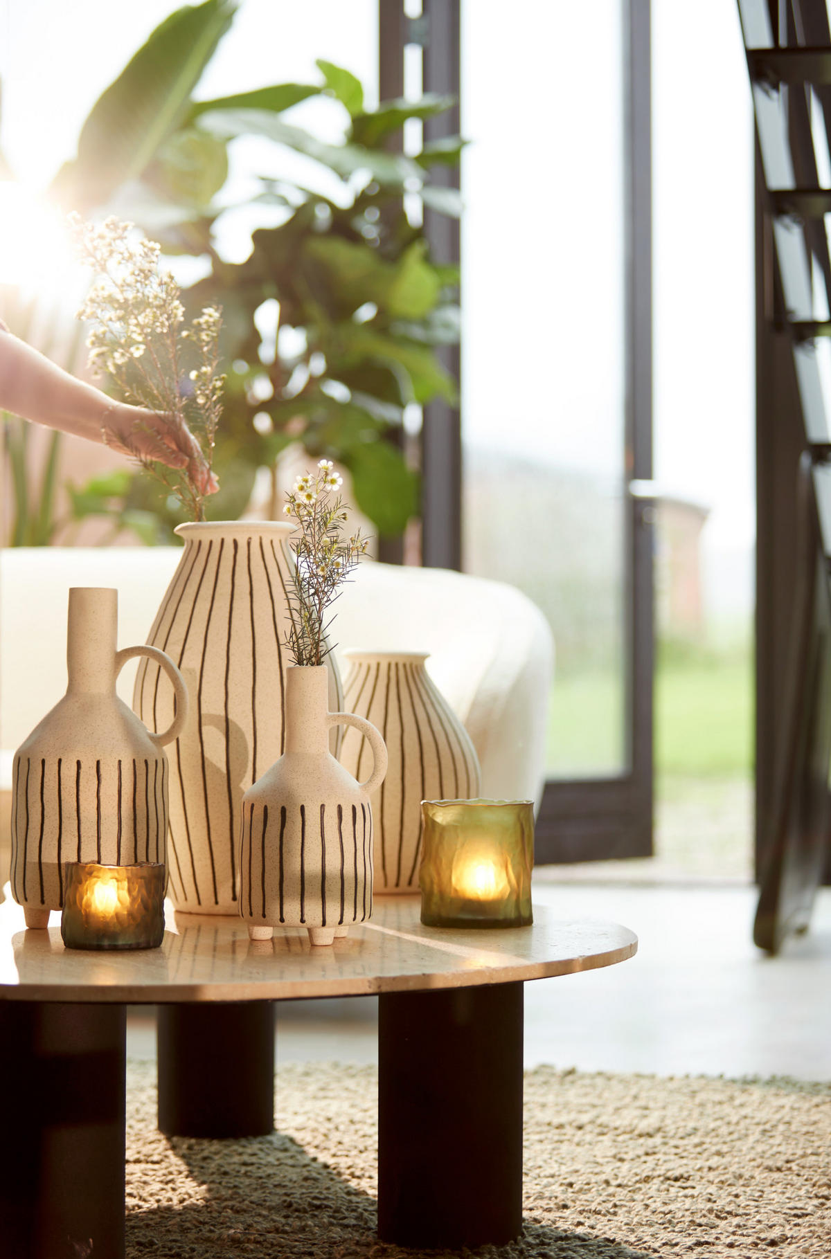 VASE Diphu Weiß Ø23,5/43 cm - Weiß, Keramik (43cm) - Light & Living