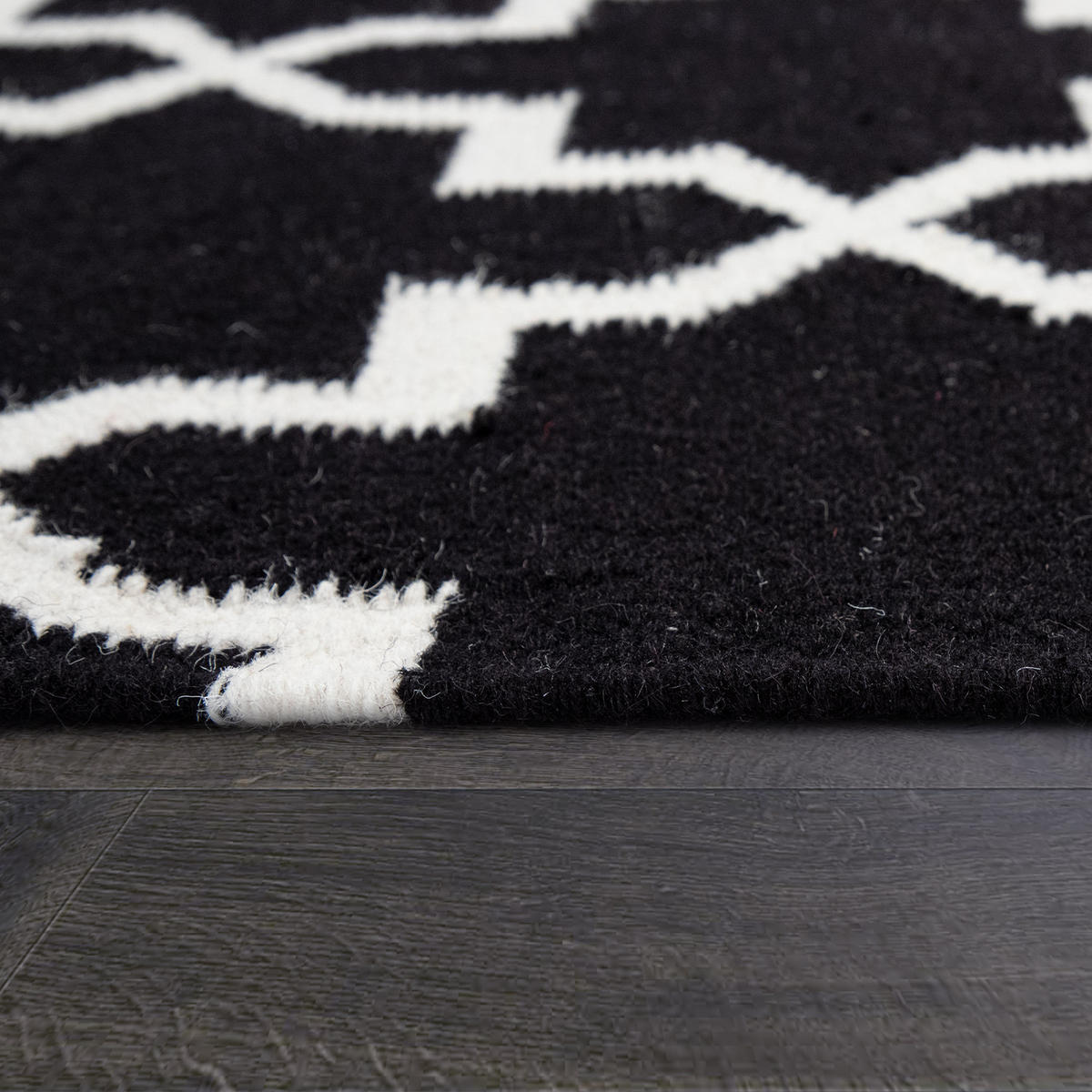 HOCHFLORTEPPICH 120/170 cm Kenitra 504 - Schwarz, Textil (120/170cm) - Paco Home
