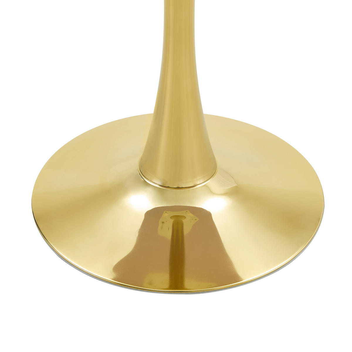 BEISTELLTISCH 60/60/72 cm Gold Holzoptik aus MDF und Metall mit runder Tischplatte - Schwarz, Holzwerkstoff (60/60/72cm) - OKWISH