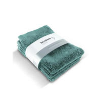 GÄSTEHANDTUCH 3er Set Pura Ozeangrün - Dunkelgrün, Textil (30/50cm) - Herzbach Home