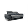 SOFA AVENA 3-Sitzer mit 2 Relaxfunktionen, dunkelgrau - Dunkelgrau, Holzwerkstoff/Textil (204/80/108cm) - Courtois Laville