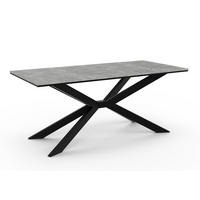 ESSTISCH 190 cm in Steingrau - Grau, Metall (90/190/76.5cm) - Home Collective