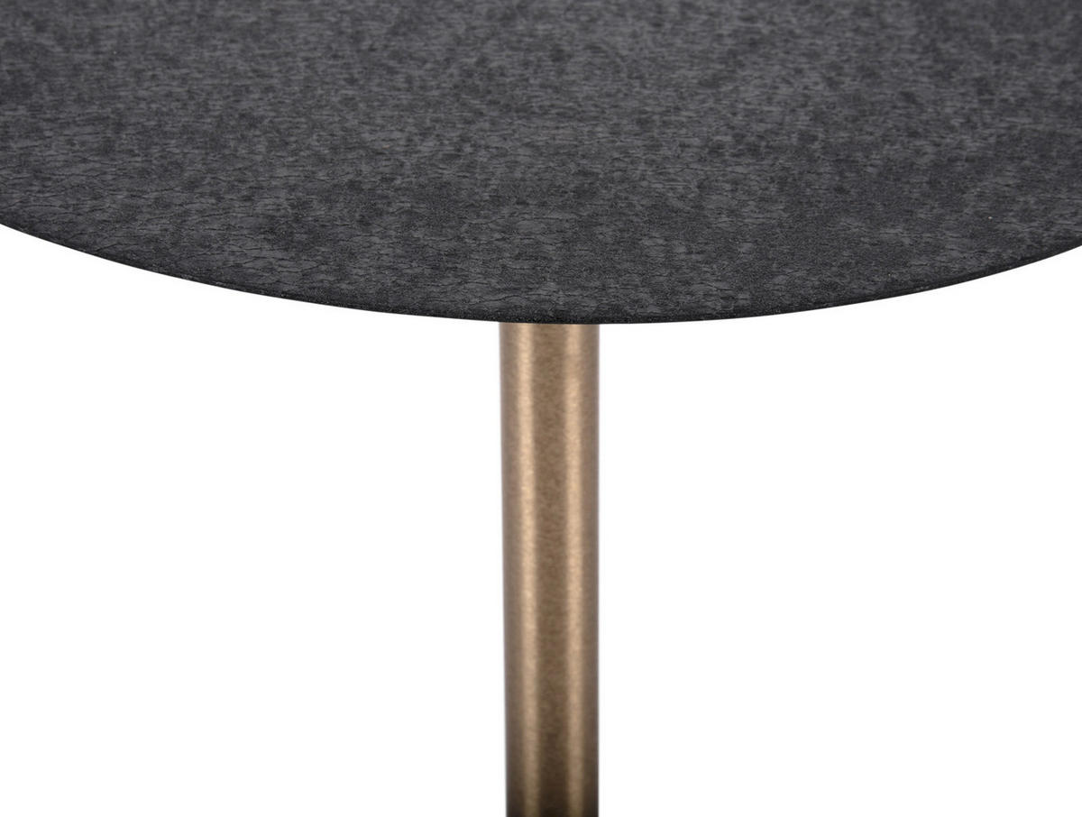 BEISTELLTISCH Dex 40/40/40 cm - Schwarz, Metall (40/40/40cm) - Leitmotiv