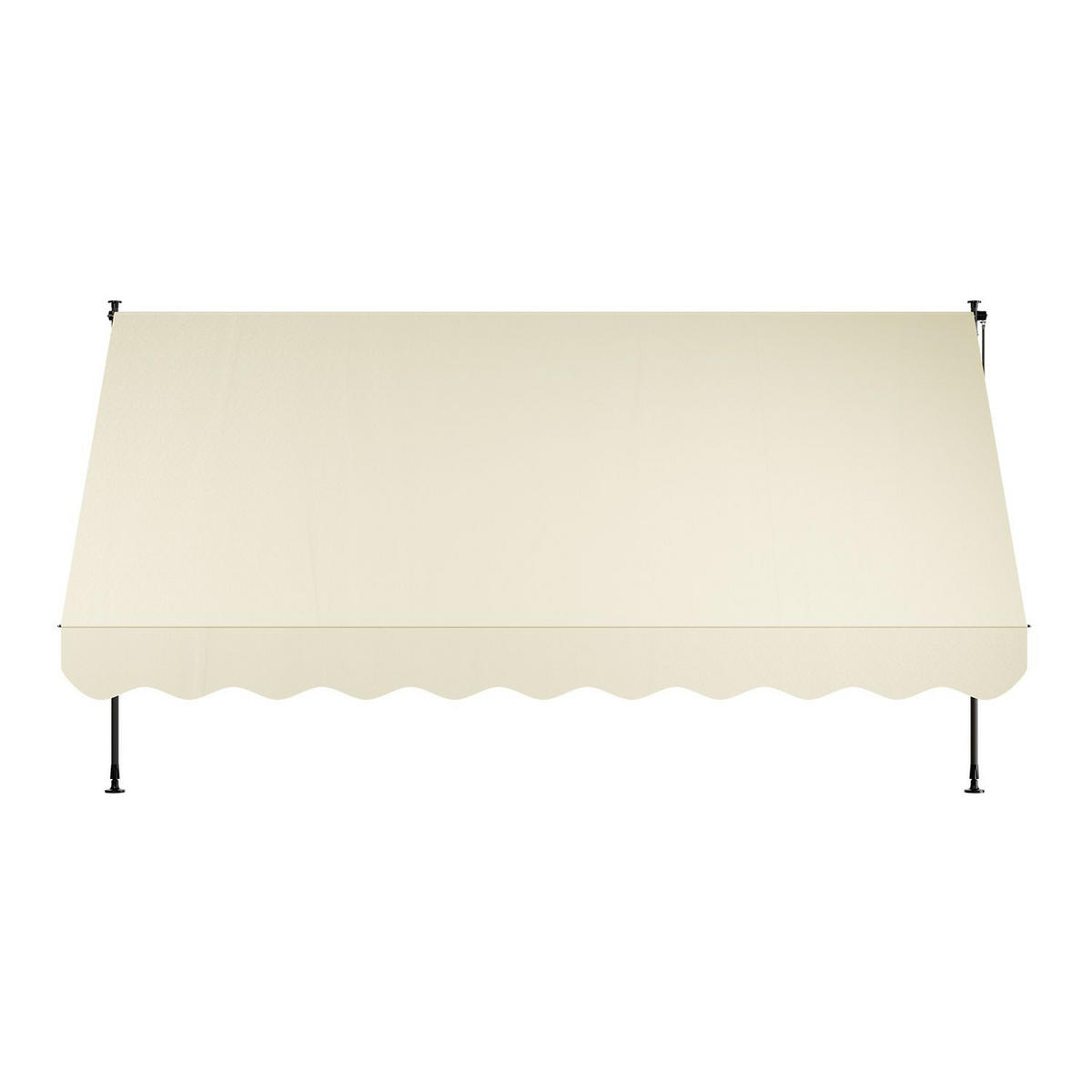 KLEMMMARKISE Kapstadt beige 350x120 cm - Beige, Textil (350/200/120cm) - Juskys