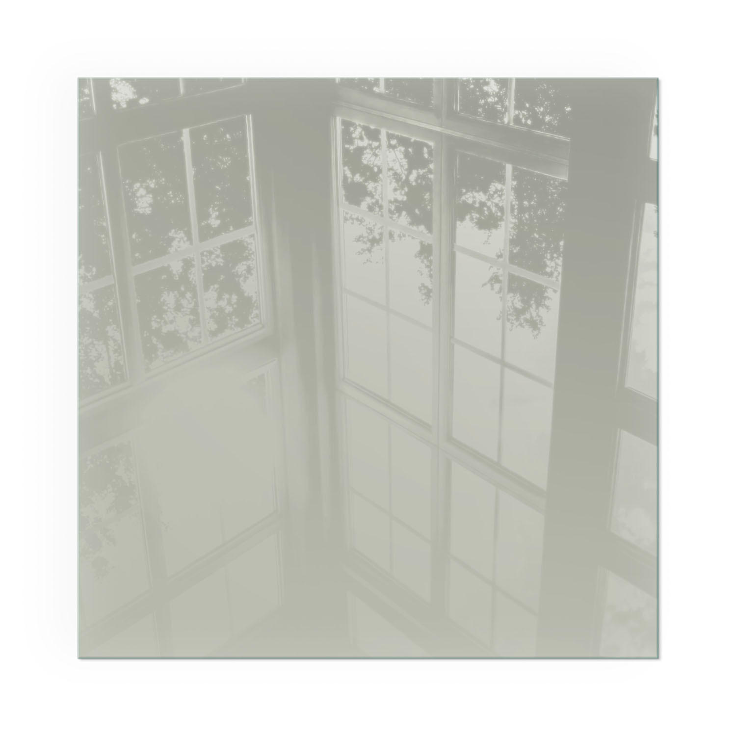 GLASPLATTE für Kamin 60x60 cm - Grün, Glas (60/60/0.4cm) - TULUP