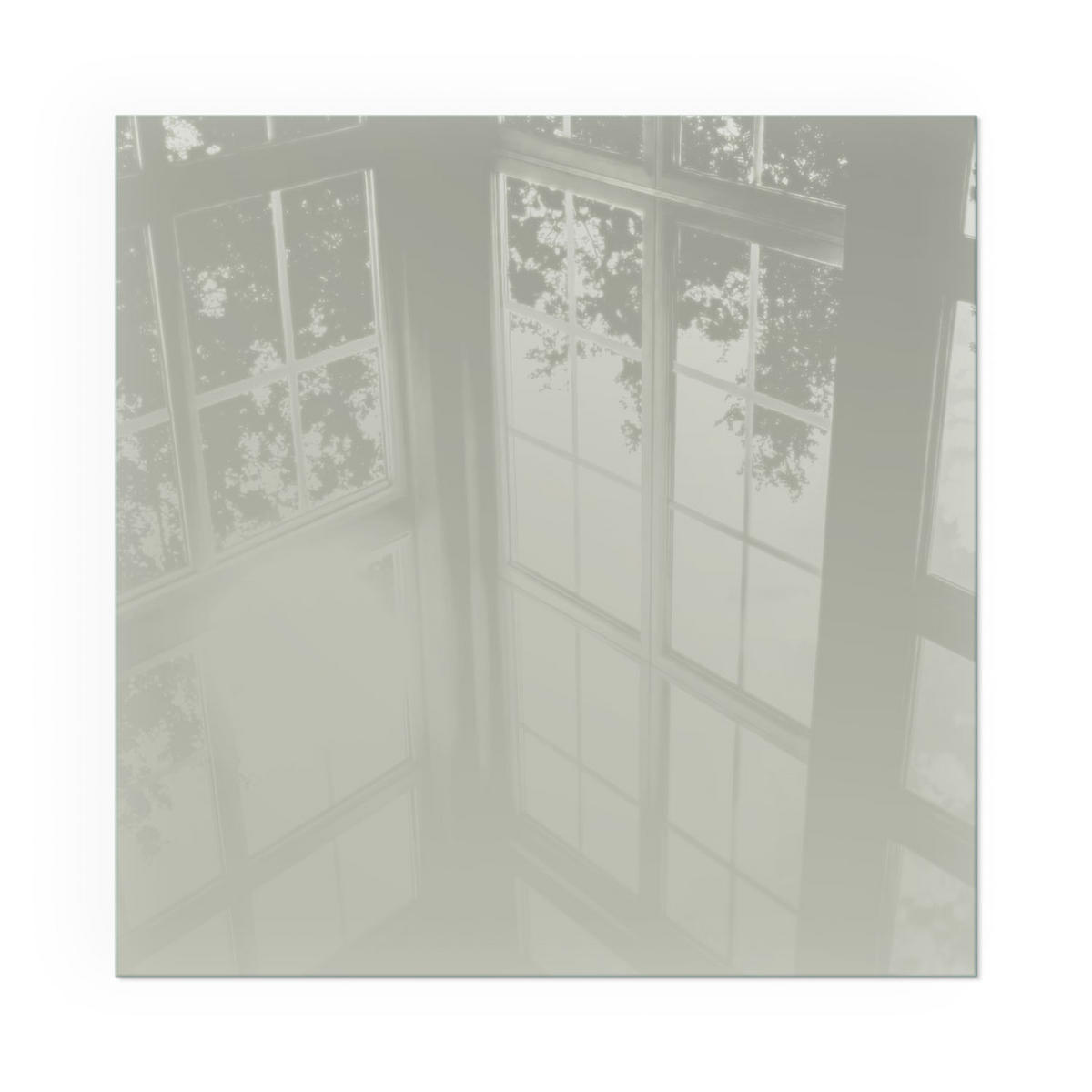 GLASPLATTE für Kamin 60x60 cm - Grün, Glas (60/60/0.4cm) - TULUP