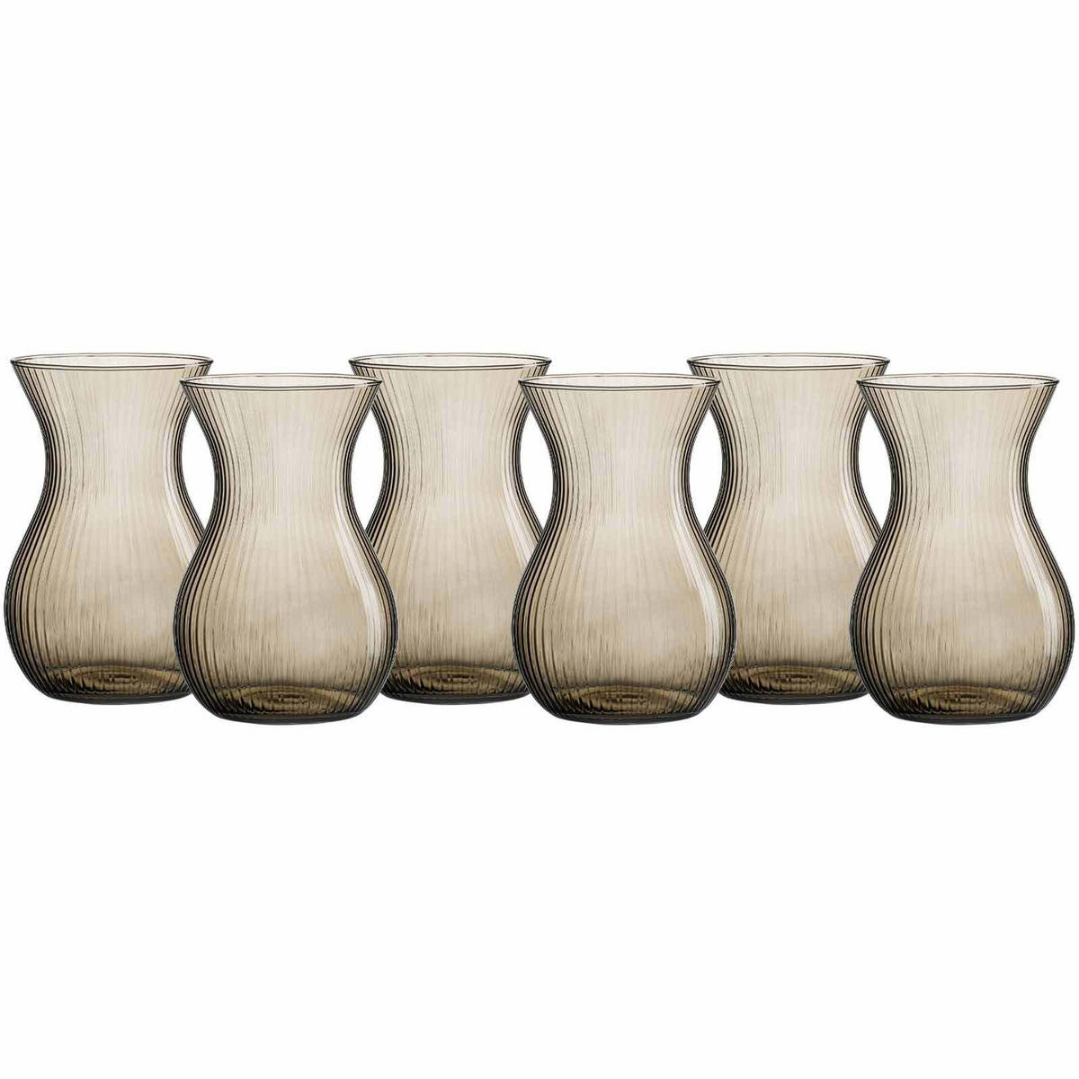 VASEN Rosalie Smoke 18 cm 6er Set - Grau, Glas (18cm) - Ritzenhoff Breker