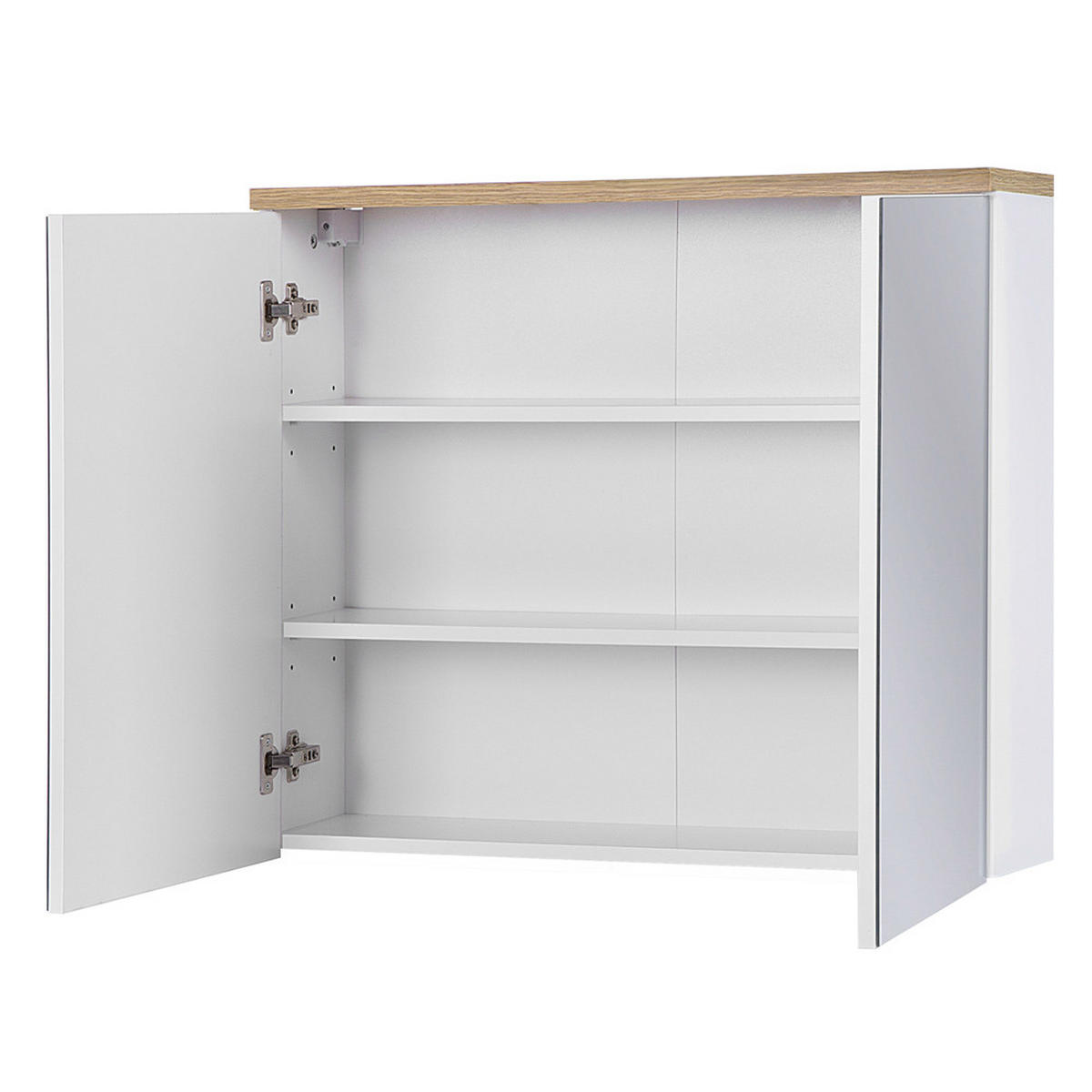 BADMÖBEL-SET 6-TLG. Bermuda-56 - Weiß, Holzwerkstoff (190/200/45cm) - Lomado