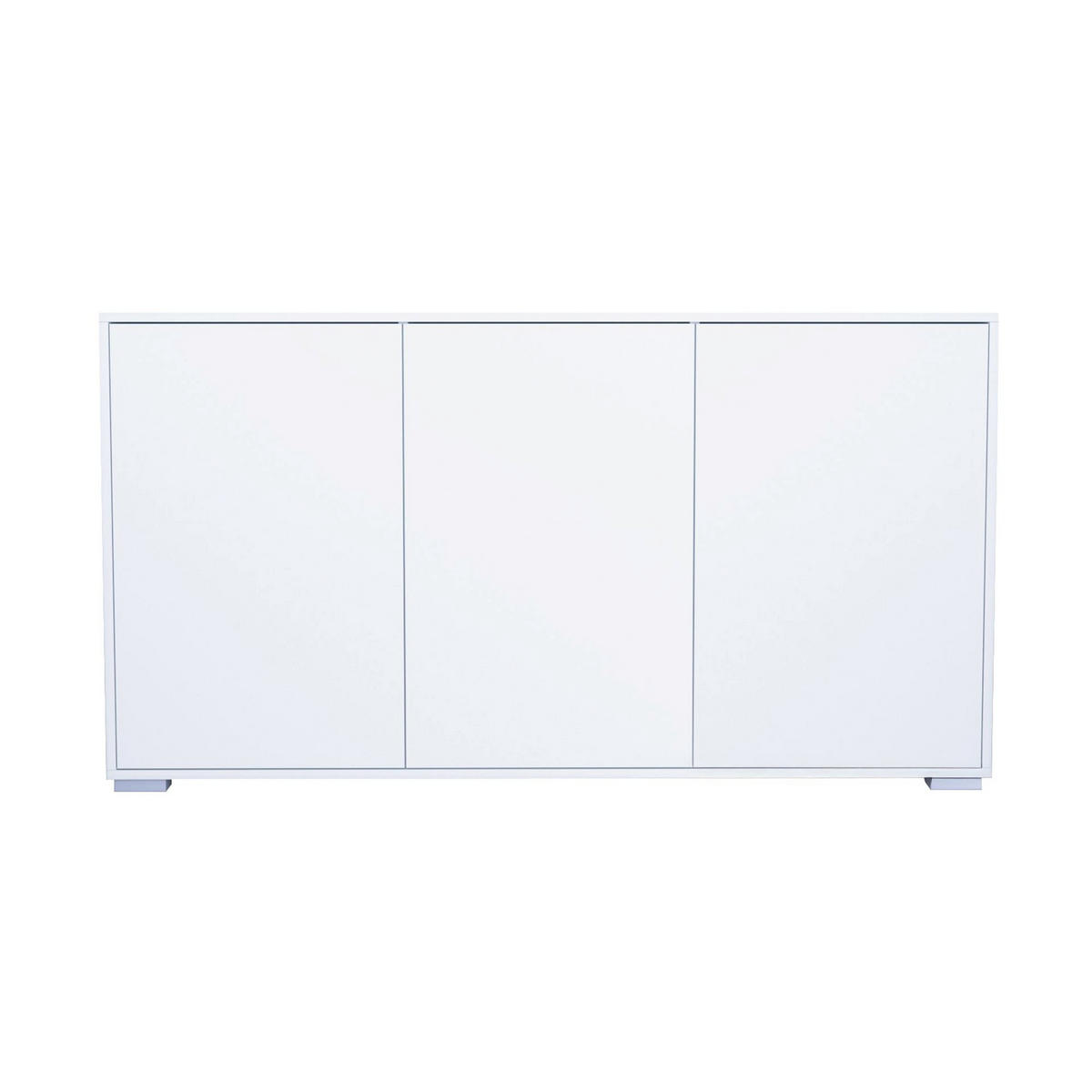 SIDEBOARD Elena, Kommode mit Push-to-Open, Made in Germany, Moderner Schrank, Weiß matt (152,5 x 83 x 37 cm) - Weiß, Holzwerkstoff (152.5/83/37cm) - InnoFurn