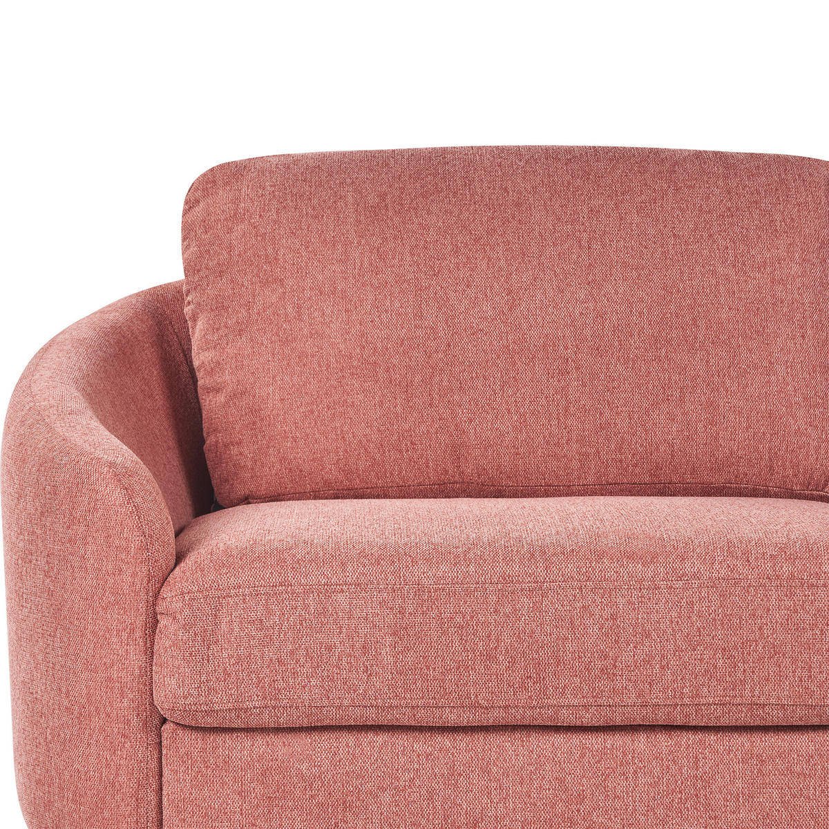 3-SITZER-SOFA Polsterbezug Rosa Trosa - Pink, Textil (203/88/86cm) - Beliani