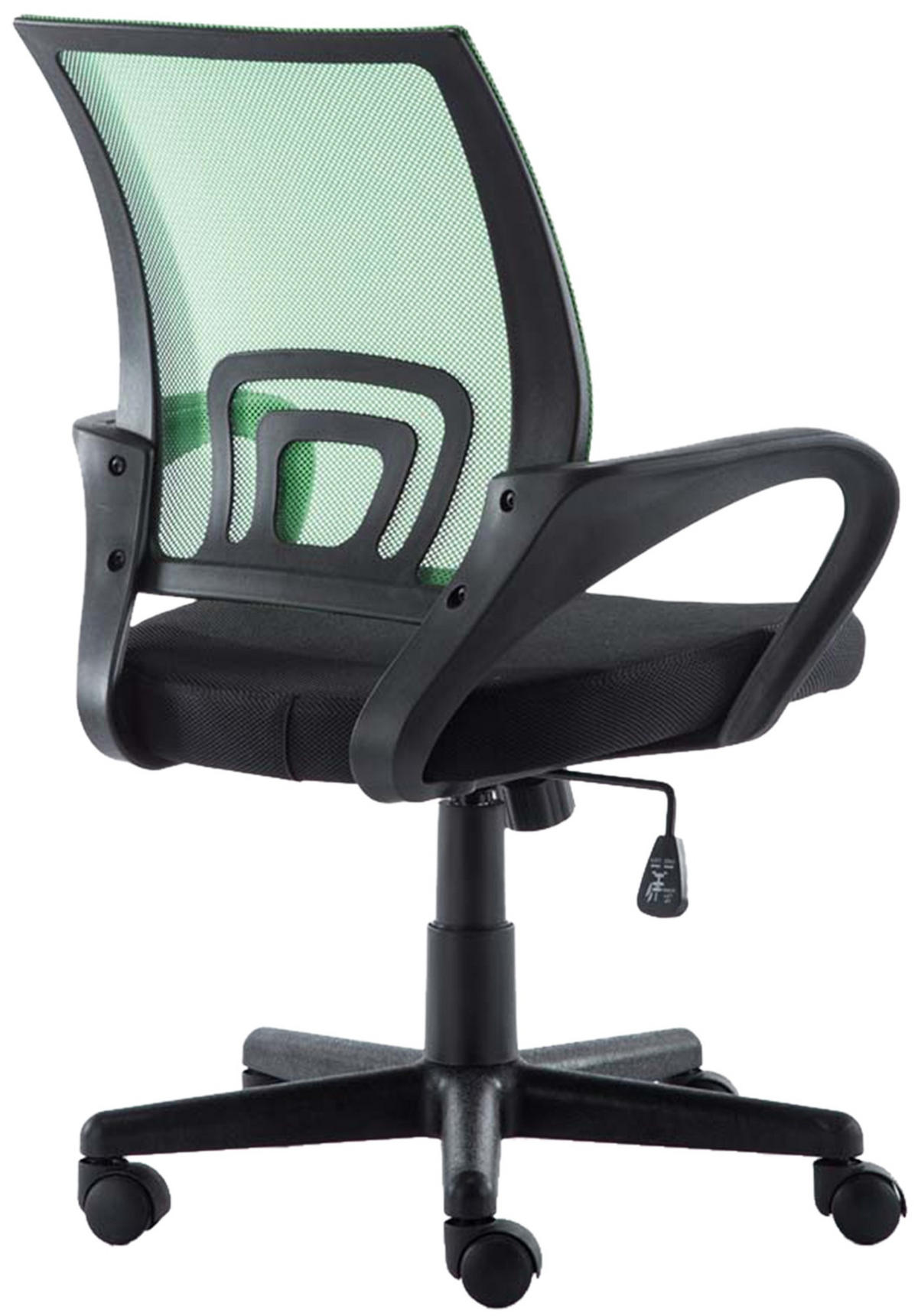 BÜROSTUHL PARIS - 88x56x54, Grün | Kunstleder | Kunststoff Gestell - Grün, Leder/Kunststoff (56/88/54cm) - DELUKE