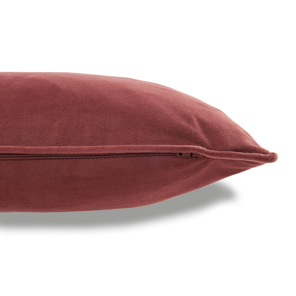 ZIERKISSENHÜLLE VELVET SIGNATURE - Rosa, Textil (45/45cm) - Tom Tailor