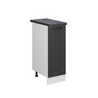 APOTHEKERSCHRANK R-Line Anthrazit Landhaus 30 cm, AP Anthrazit - Anthrazit/Weiß, Holzwerkstoff (30/81.6/60cm) - Vicco