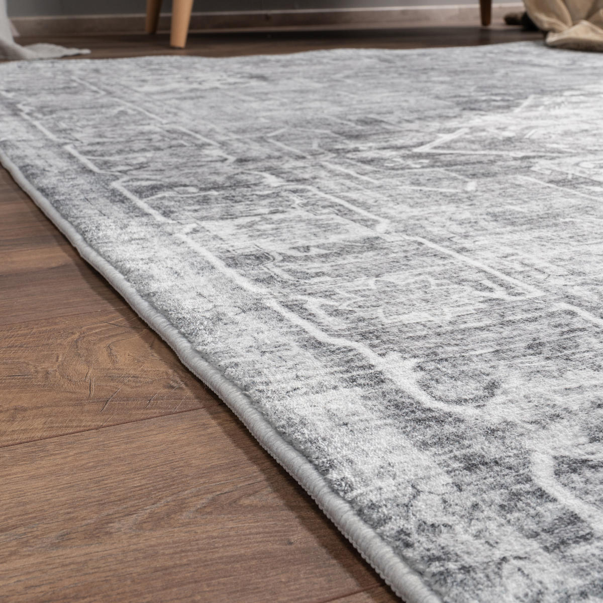 KURZFLORTEPPICH 80/150 cm Cambridge 461 - Grau, Textil (80/150cm) - Paco Home