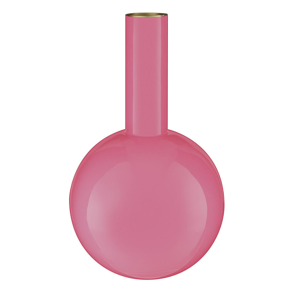 VASE Metal medium rosa 19x33 cm - Dunkelrosa, Metall (33cm) - Pip Studio