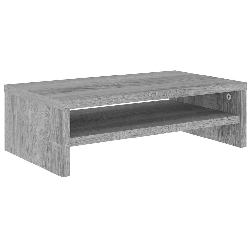 vidaXL Monitorständer Silbereichen 42x13x24 cm