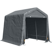 CARPORT Dunkelgrau 1 Stück - Dunkelgrau, Kunststoff/Metall (200/202/240cm) - GiPP