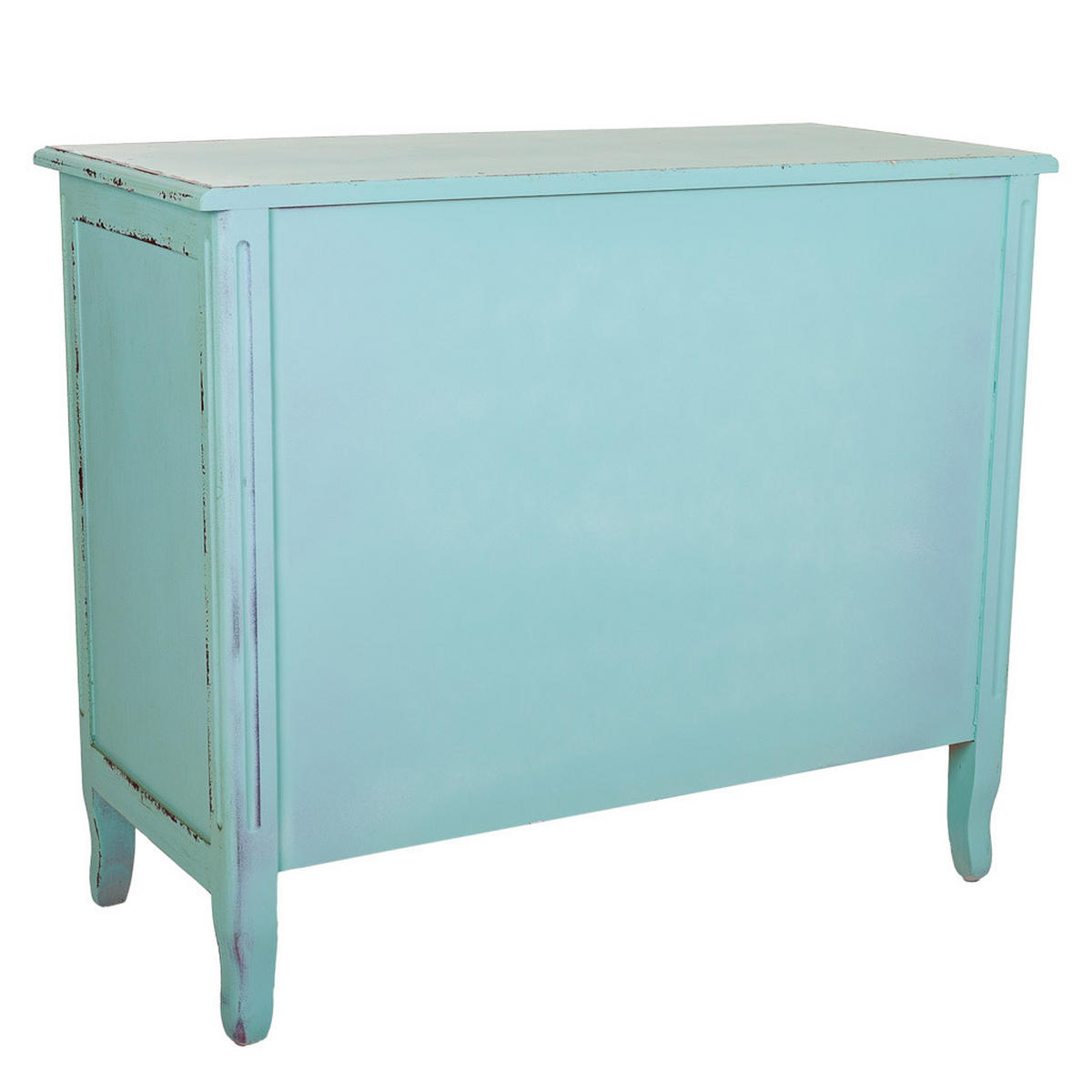 KOMMODE aus Holz, 90x42x76cm - Blau, Holz (90/76/42cm) - Wanderlust