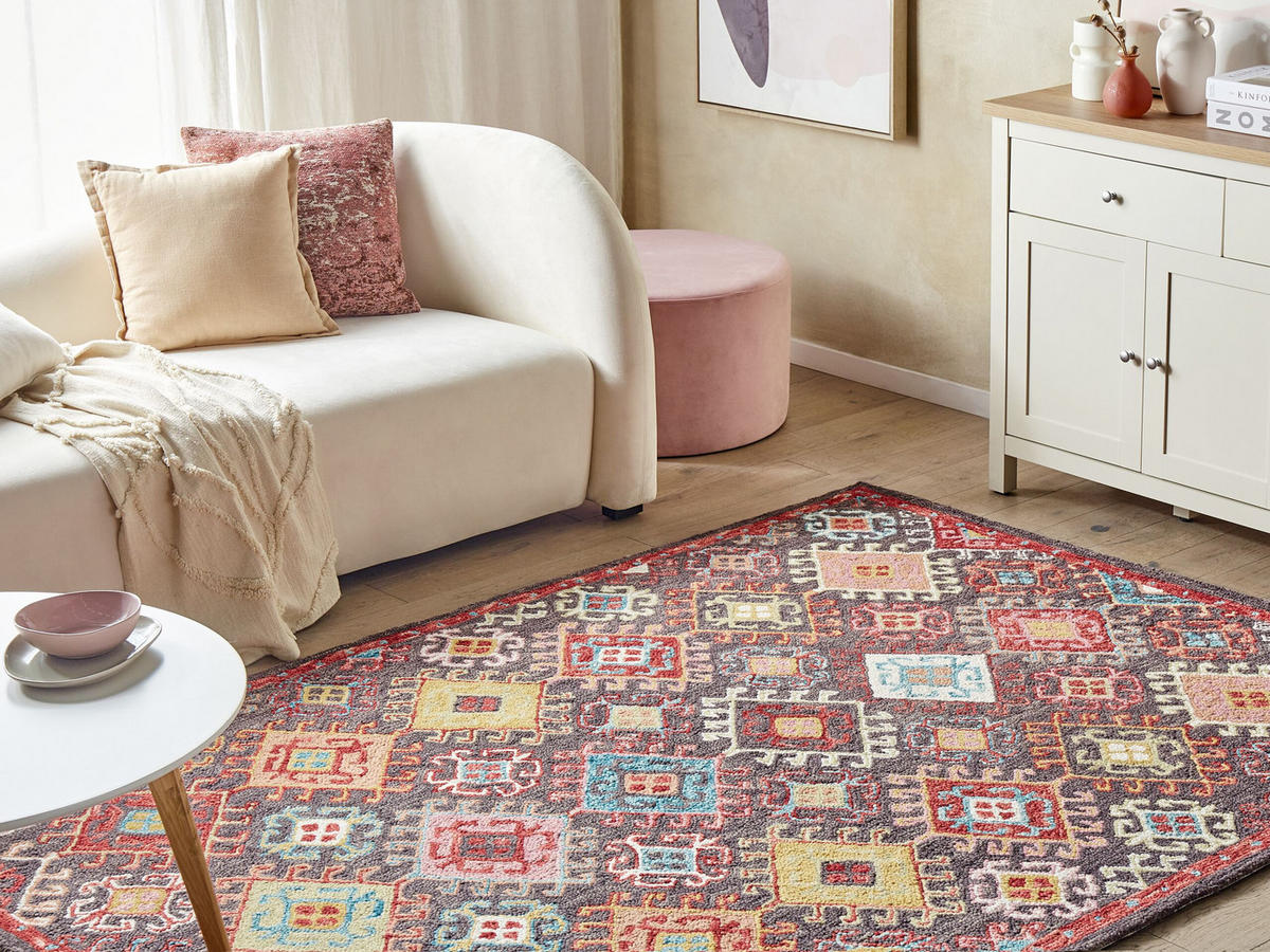 VINTAGE-TEPPICH Finike 200/140 cm - Multicolor, Textil (140/200cm) - Beliani