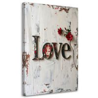 LEINWANDBILD Inschriften und Zitate 80x120cm - Weiß, Textil (80/120cm) - Feeby