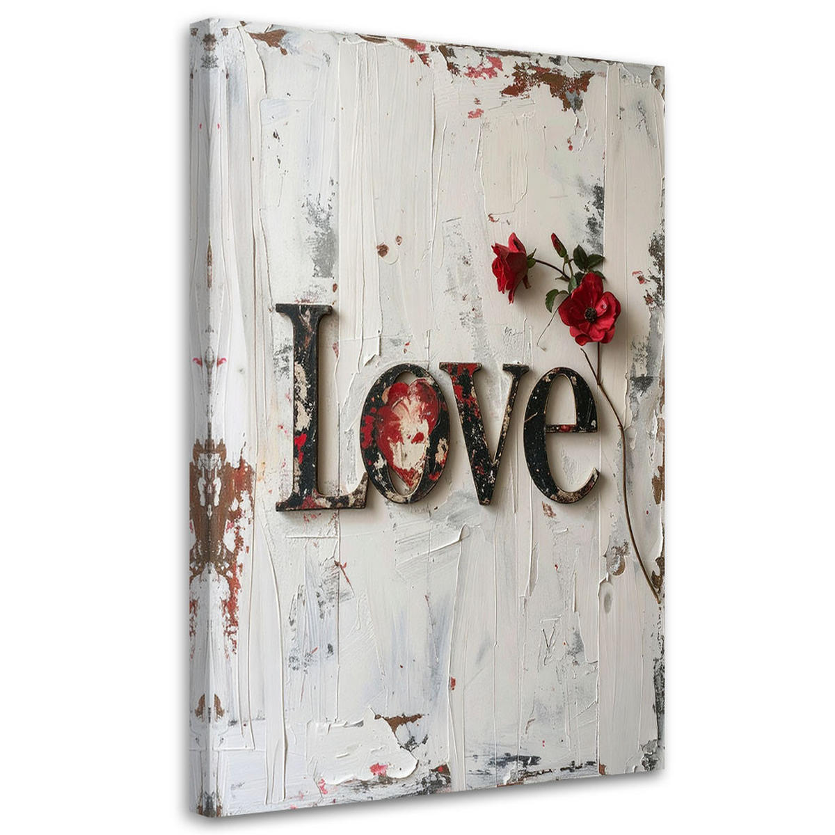 LEINWANDBILD Inschriften und Zitate 80x120cm - Weiß, Textil (80/120cm) - Feeby