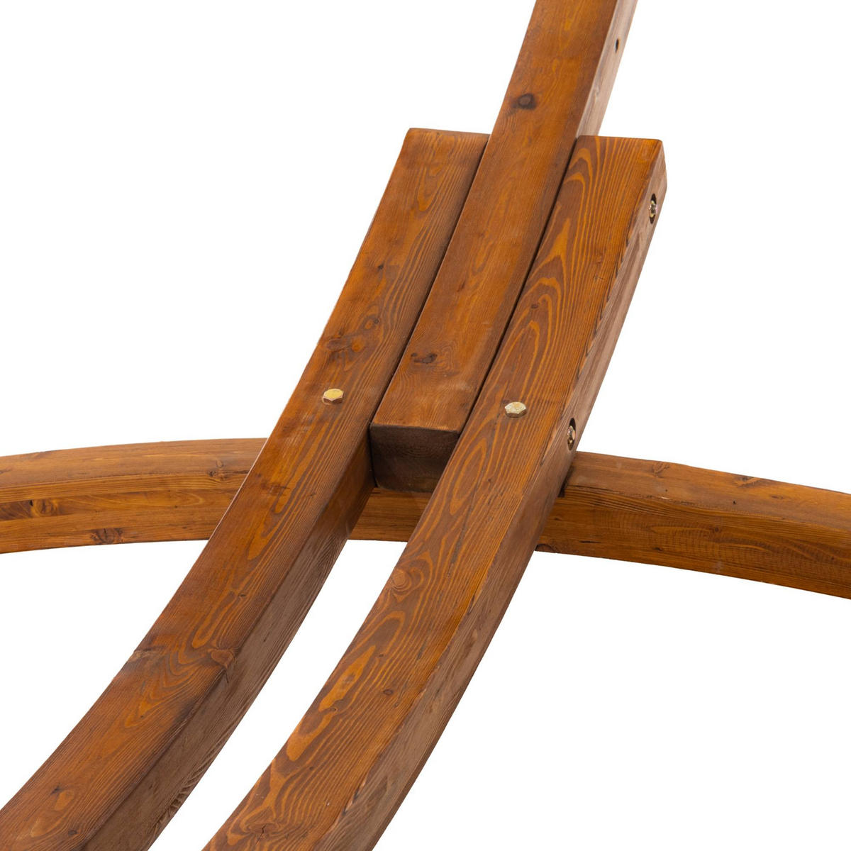 HÄNGEMATTENGESTELL Holz Natura - Eukalyptusholzfarben, Holz (120/395/116cm) - CLP