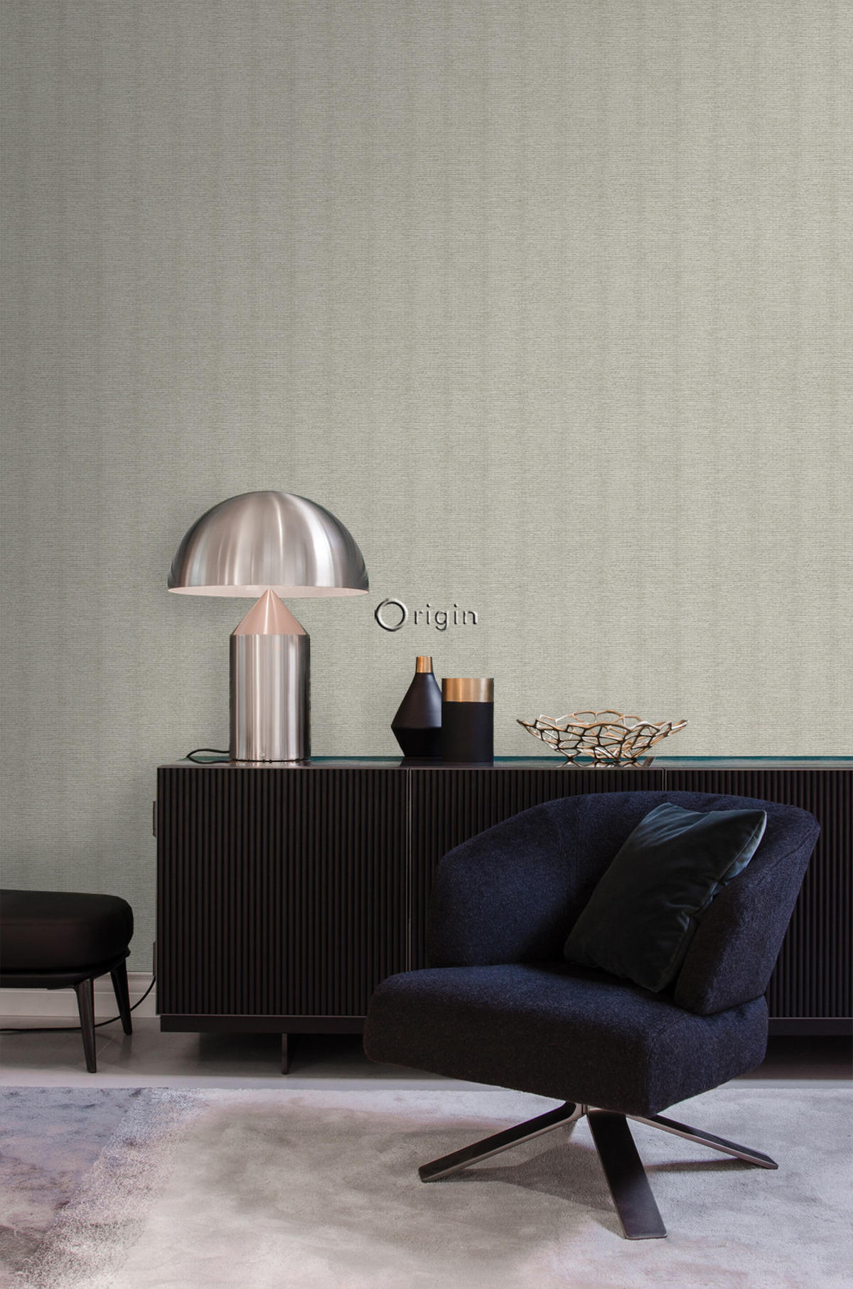 TAPETE Leinen-Optik 53 cm x 10.05 m - Beige, Papier (53/1000cm) - Origin Wallcoverings