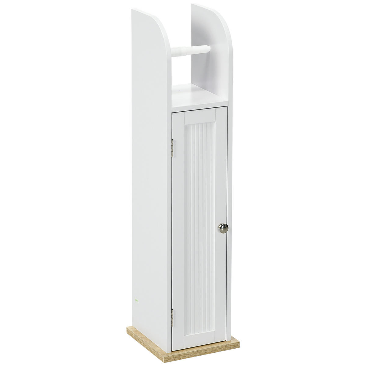 TOILETTENPAPIERHALTER DE-12471 mit schrank 20/20/80 cm Weiß - Weiß, Holzwerkstoff (20/80/20cm) - ComfortXL