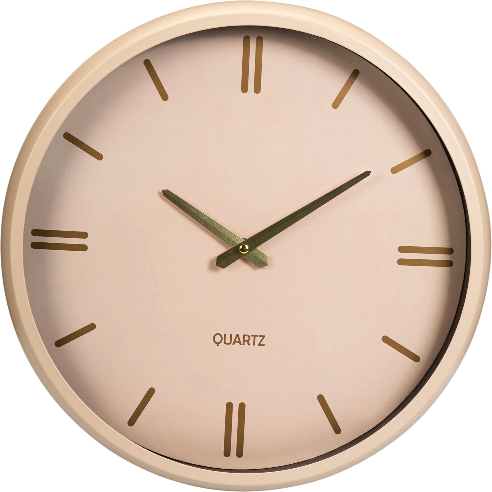 WANDUHR in Creme mit Metallakzent Epoch 38/6,5/38 cm - Beige, Kunststoff (6.5/38/38cm) - Home Styling Collection