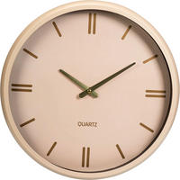 WANDUHR in Creme mit Metallakzent Epoch 38/6,5/38 cm - Beige, Kunststoff (6.5/38/38cm) - Home Styling Collection