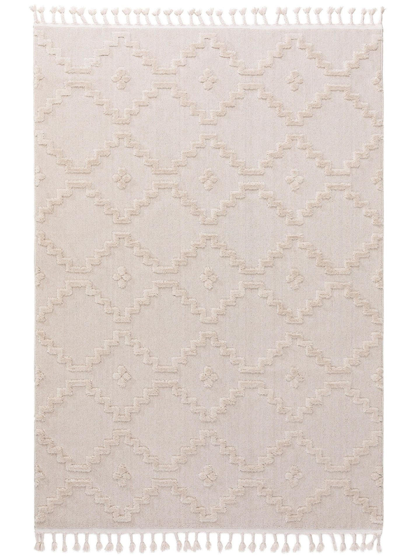 TEPPICH Teppich Oyo Beige - Beige, Textil (80/1cm) - KUNSTLOFT