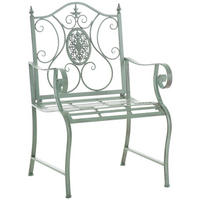 GARTENSTUHL Metall Antik-Grün - Grün, Metall (62/94/53cm) - CLP