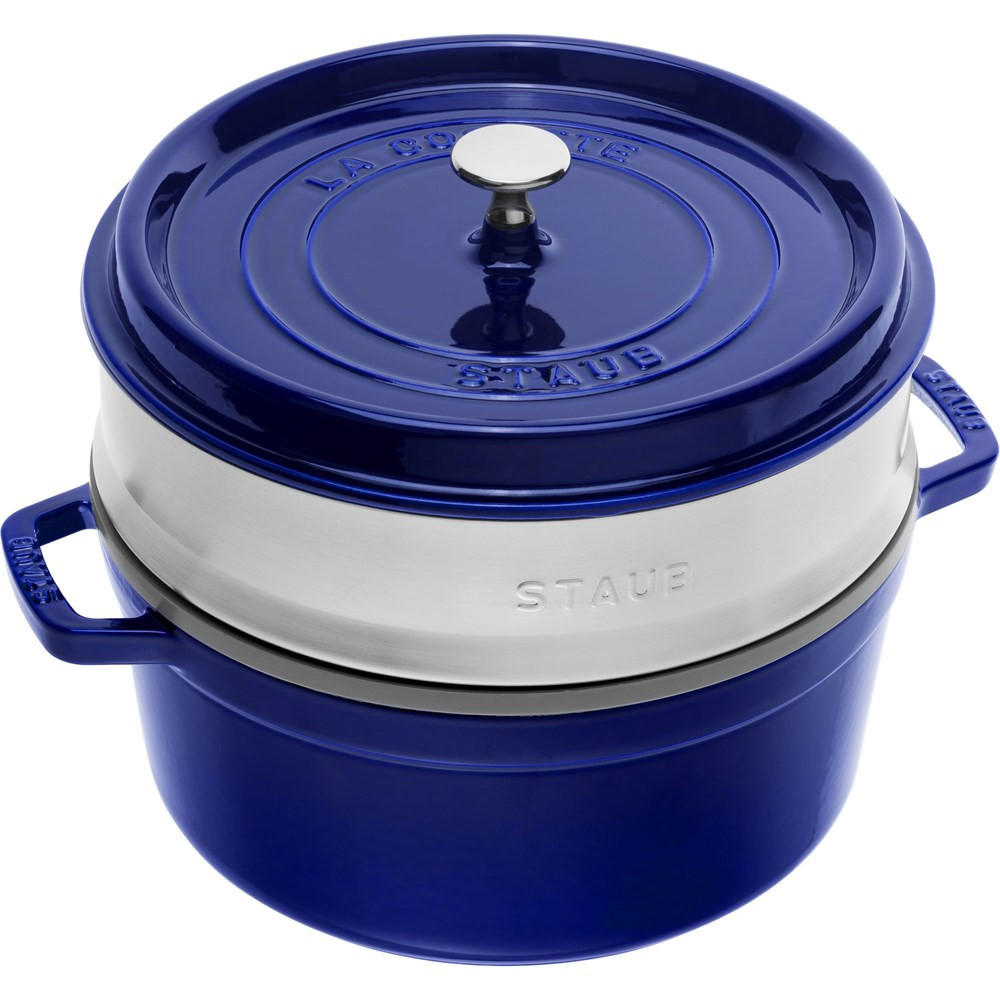 TOPF Marineblau 33/26/23.7 cm 405106040 - Dunkelblau, Metall (26cm) - Staub