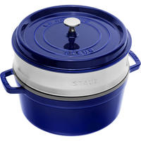TOPF Marineblau 33/26/23.7 cm 405106040 - Dunkelblau, Metall (26cm) - Staub