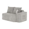 2-SITZER SOFA in Chenille Montagefrei - Hellgrau, Textil (150/65/95cm) - Urban Meuble