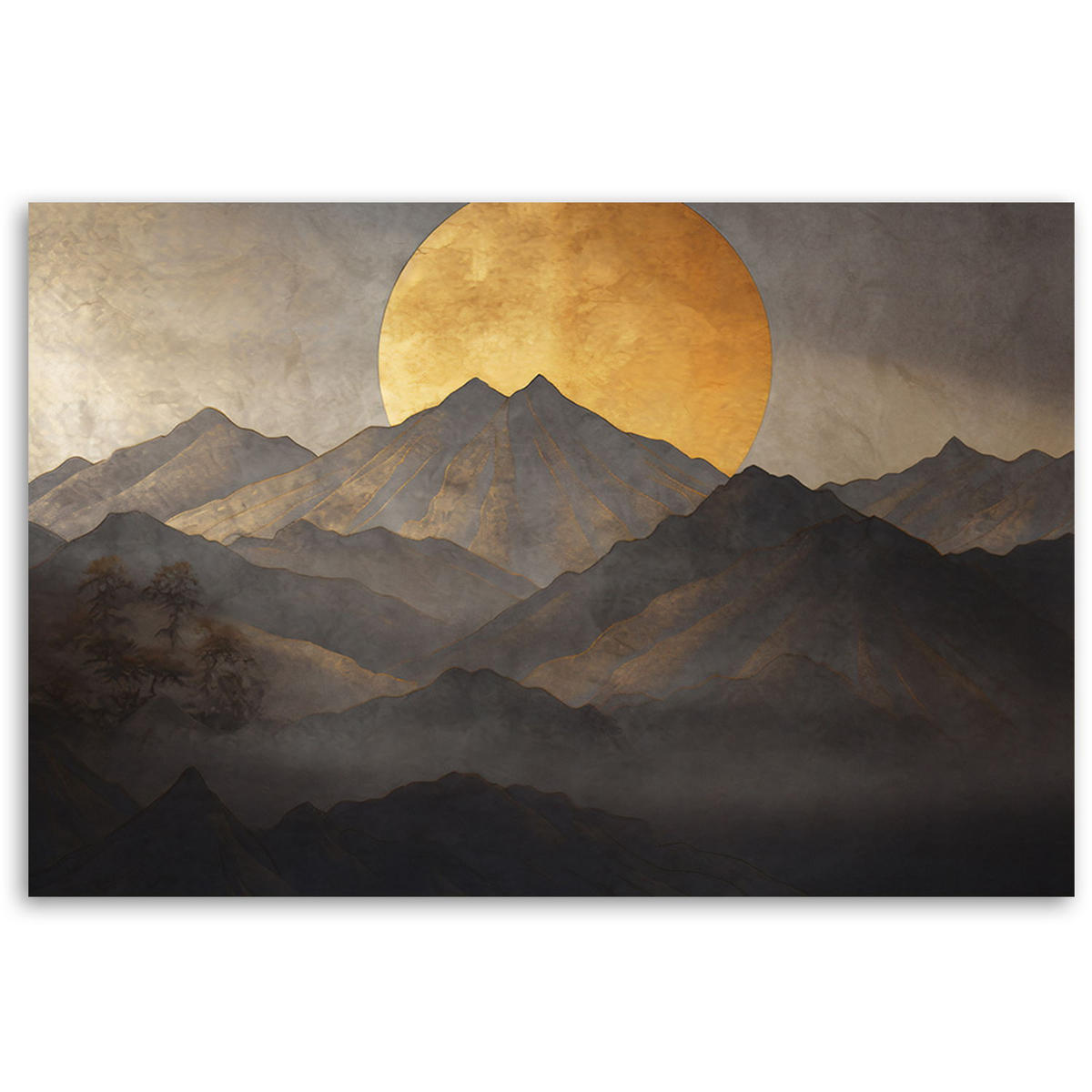 KUNSTDRUCK Gelb 100/70 cm - Gelb, Textil (100/70cm) - KUNSTLOFT