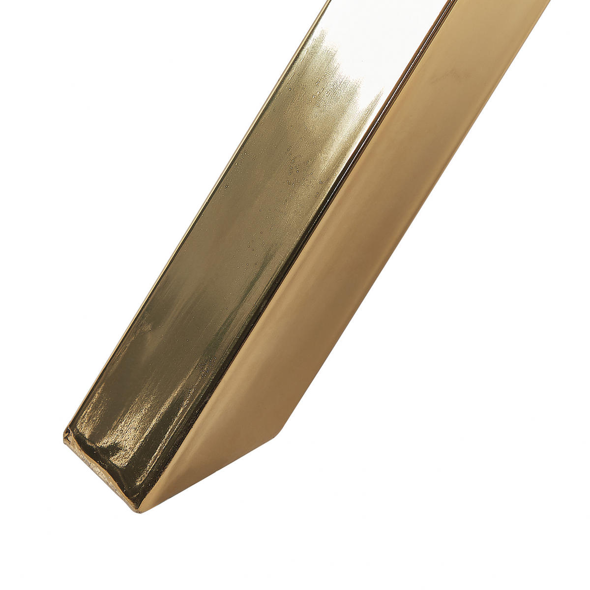 ESSTISCH 90/90/76 cm Goldfarben Rund Savoni - Goldfarben, Glas (90/90/76cm) - Beliani