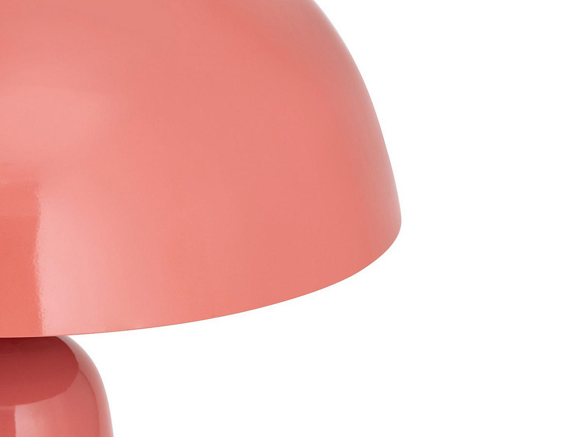 TISCHLAMPE - 39 cm x 39 cm - Metall - Rosa LARKIN - Pink, Metall (39/39/52cm) - Vente-Unique