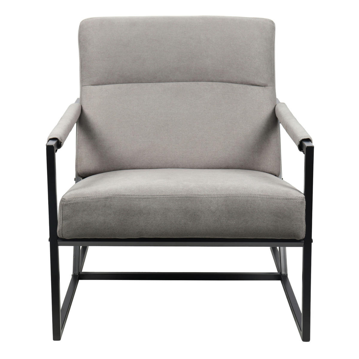 LOUNGESTUHL CHRIS - Grau, Textil (66/77/82cm) - SVITA