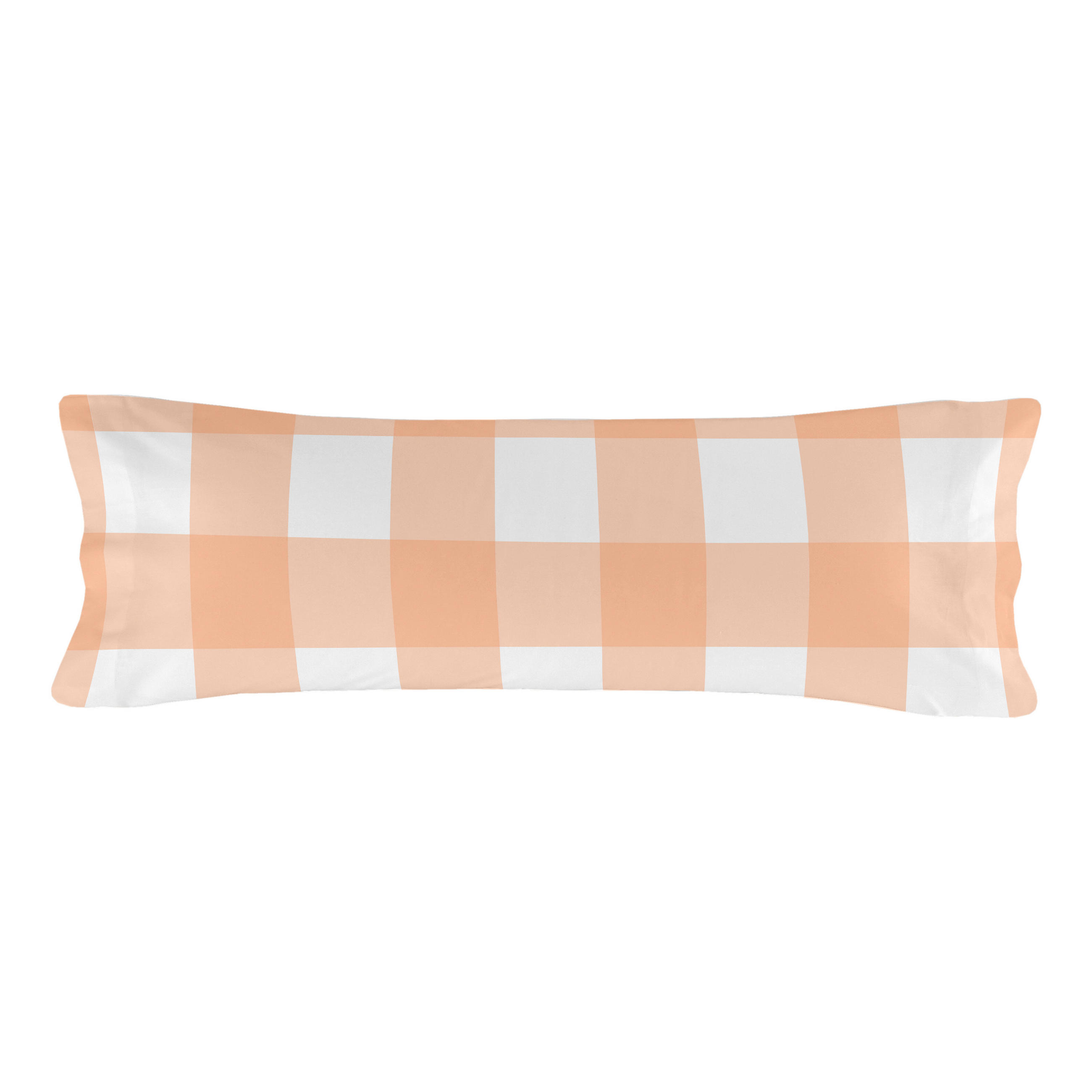 KISSENBEZUG gingham 45x110 cm pfirsich - Orange, Textil (45/110cm) - Happy Friday