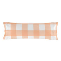 KISSENBEZUG gingham 45x110 cm pfirsich - Orange, Textil (45/110cm) - Happy Friday
