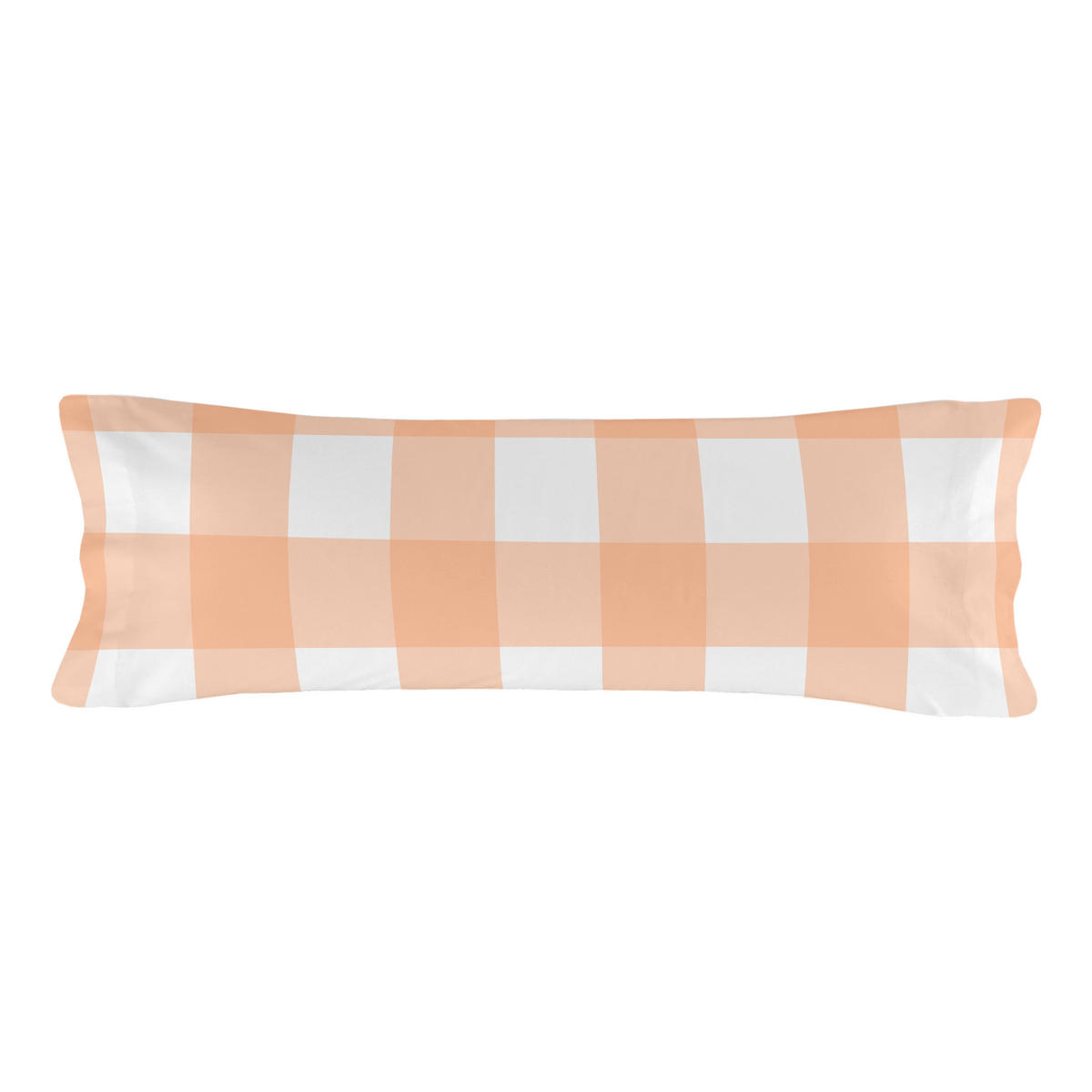 KISSENBEZUG gingham 45x110 cm pfirsich - Orange, Textil (45/110cm) - Happy Friday