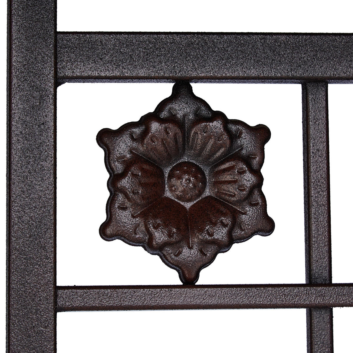 2XRANKGITTER - Dunkelbraun, Metall (51/182/3cm) - Relaxdays